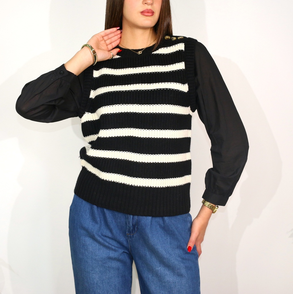 Pull à Rayures 