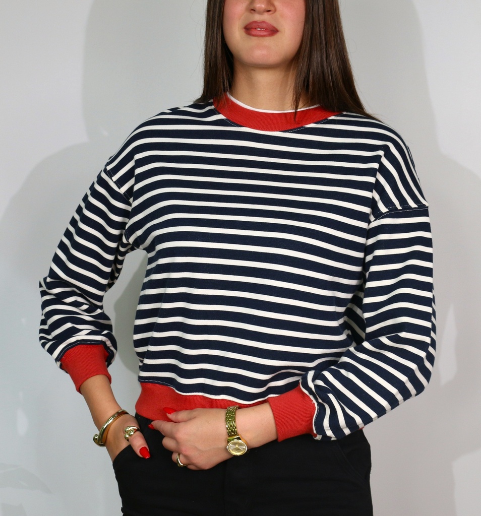 Pull à Rayures 