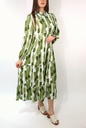 Robe longue verte 