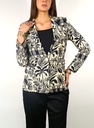 Blazer Imprimé Noir 