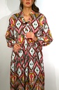 Robe ISADORA Marron vert rose