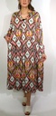 Robe ISADORA Marron vert rose