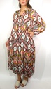 Robe ISADORA Marron vert rose