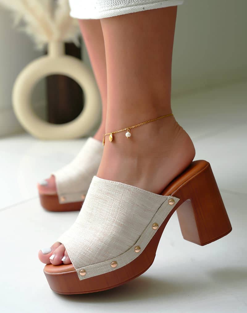Mules beige