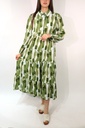 Robe longue verte 