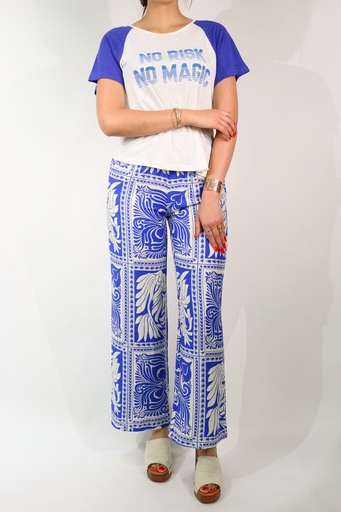 Pantalon Imprimé Wave