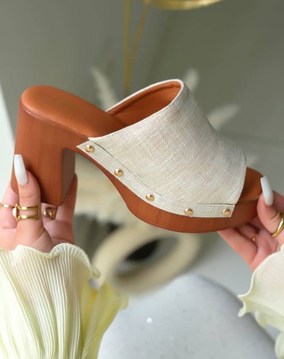 Mules beige
